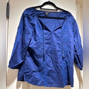 Express Size Small Blue Tunic Top (New Without Tags)